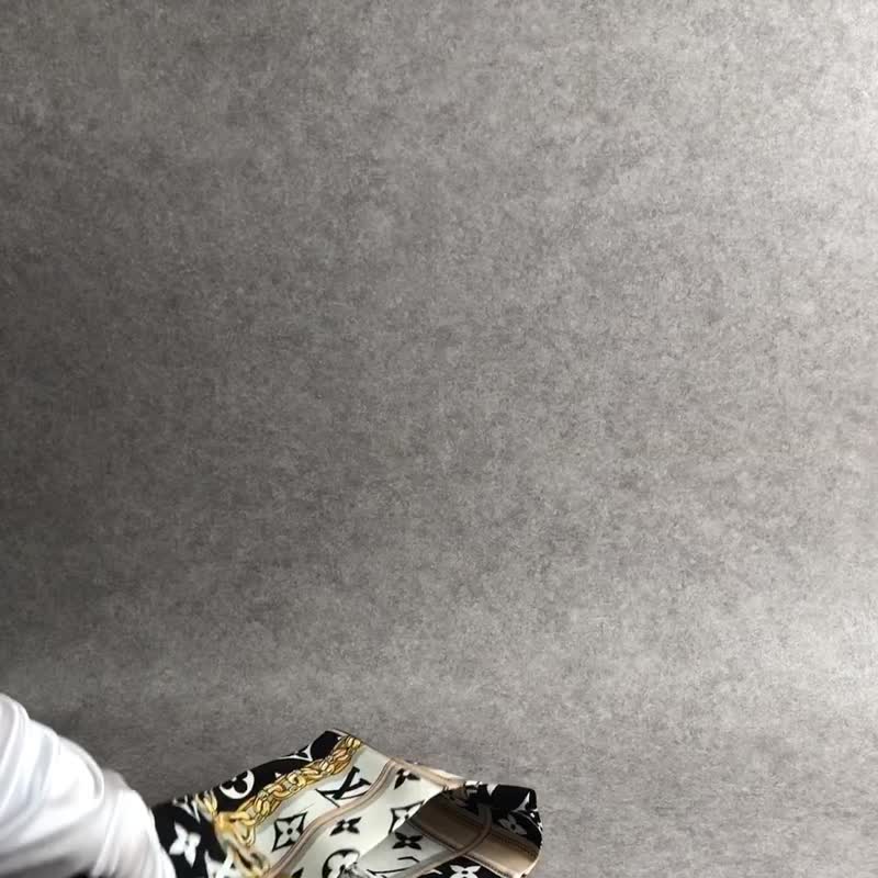 【日本直送 名牌二手包】LOUIS VUITTON 路易威登 Monogram 丝巾 黑色×白色 丝绸 Bando Confidentiel un2uwf - 丝巾 - 丝．绢 黑色