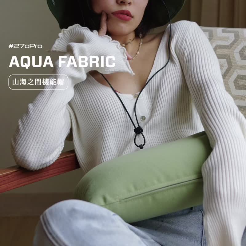 【 24H出货】#270Pro - 渔夫帽 防水 排汗 抗UV登山帽 圣诞节礼物 - 露营用品 - 聚酯纤维 黑色