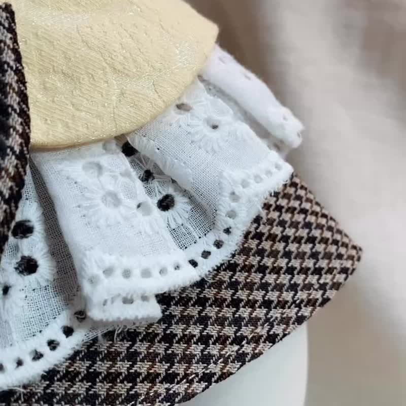 发裁手作。Facai Handmade 宠物领巾 GD style斗篷_怕我MV - 衣/帽 - 棉．麻 咖啡色