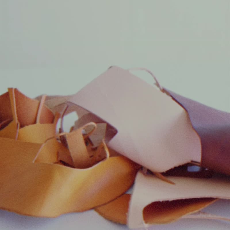 ```
皮革拼接包 - 手提包/手提袋 - 真皮 