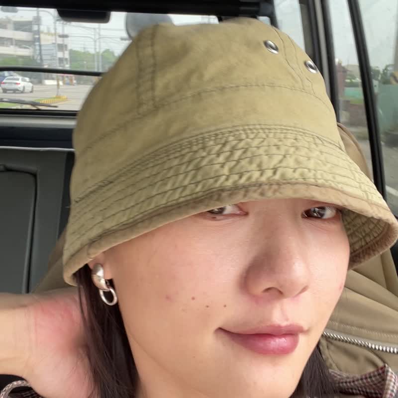 吊挂圈圈耳环/ 925纯银耳环 - 耳环/耳夹 - 其他金属 银色