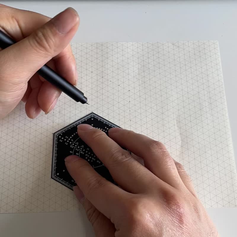 Hexagonal ruler | 六角形绘图尺 - 其他 - 其他金属 黑色