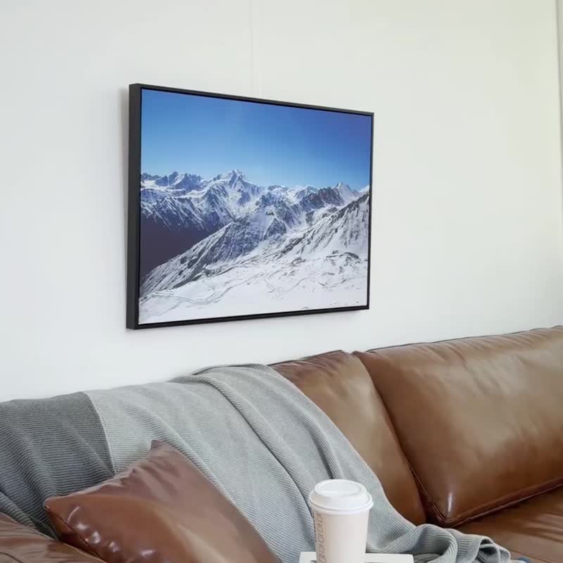 【微瑕特惠】【福利品】大雪山 - 卧室挂画/简约风/装饰画 - 海报/装饰画/版画 - 棉 蓝色