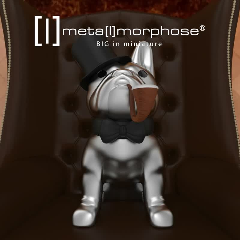 【Metalmorphose】MTM银色斗牛犬钥匙圈 狗/吊饰/礼品/宠物 - 钥匙链/钥匙包 - 其他金属 