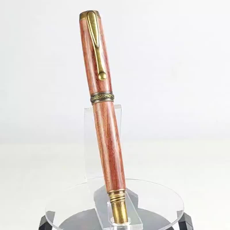 平滑果黄檀太极钢珠笔 /手工钢珠笔/KOBE手工笔 - 钢珠笔 - 木头 