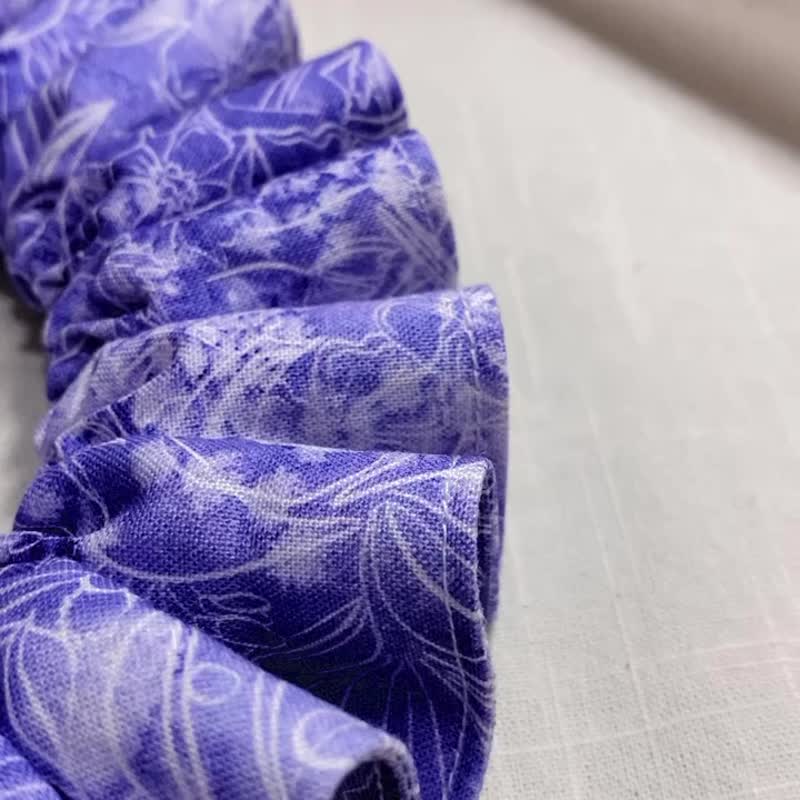 发裁手作。Facai Handmade 毛孩小丑领领巾_迷紫梦境 - 项圈/牵绳 - 棉．麻 咖啡色
