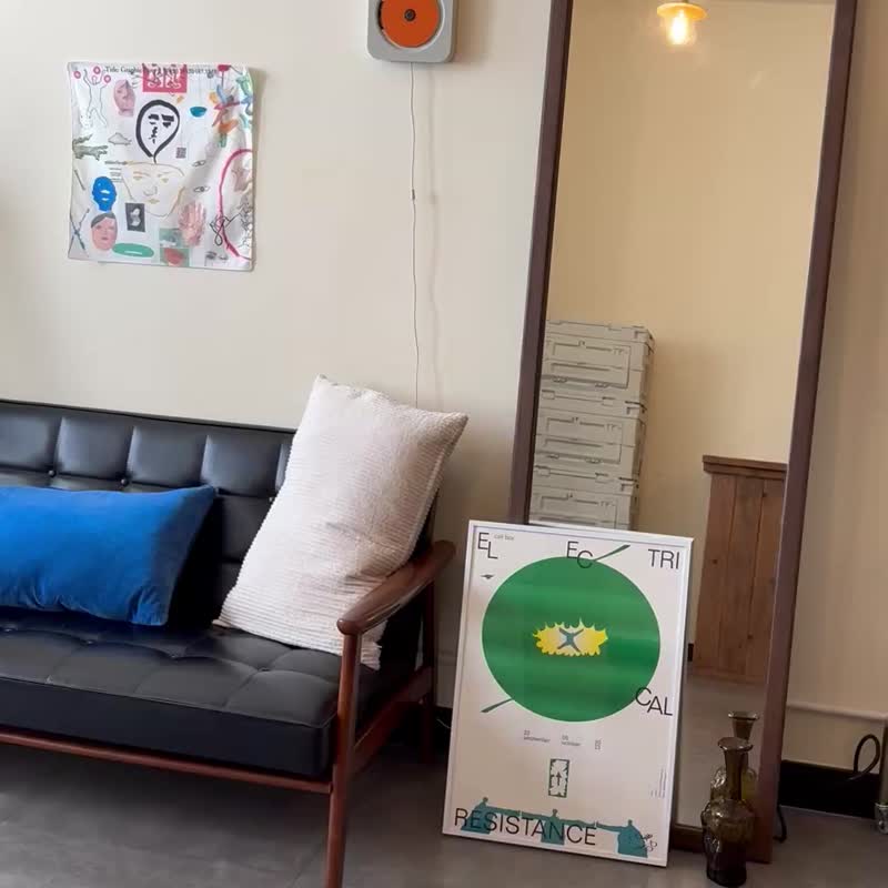 山口崇多ELECTRICAL RESISTANCE A2 poster (抵抗力) - 海报/装饰画/版画 - 纸 绿色