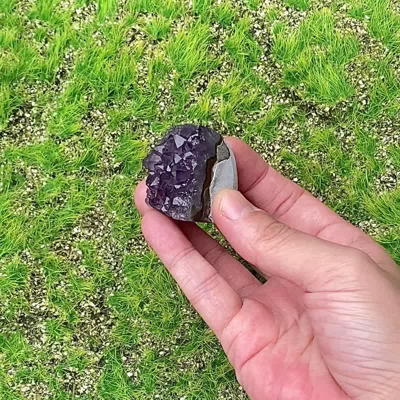 天然紫晶镇 紫水晶// 招财 疗愈// 消磁净化 办公室开运 增智慧 - 摆饰 - 水晶 紫色