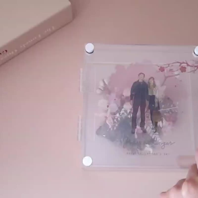 时光宝盒 | 透明仙气款花盒(独家订制) : 大花豆蔻紫 - 画框/相框 - 植物．花 紫色