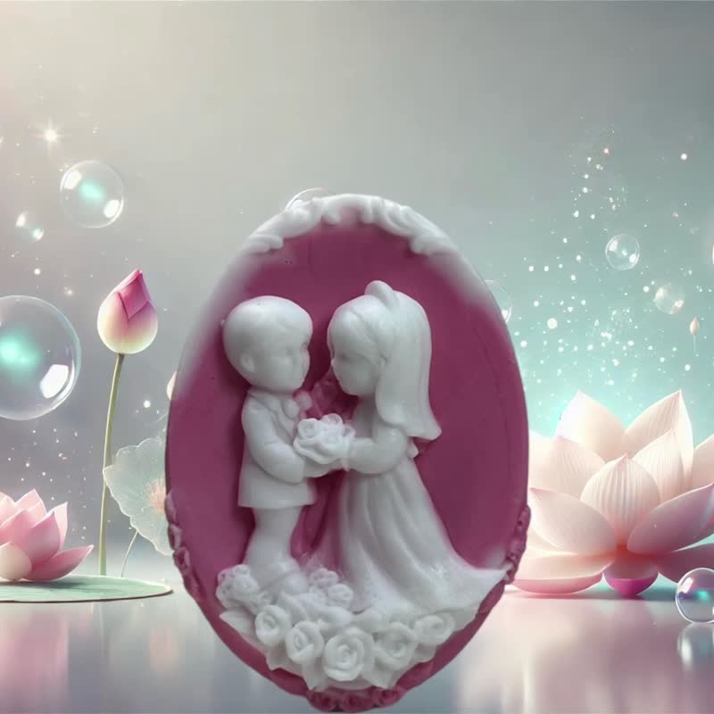 婚礼精油香氛皂(西洋礼) 婚礼进行曲中的香氛盛宴 精美手工雕刻 - 肥皂/手工皂 - 其他材质 多色