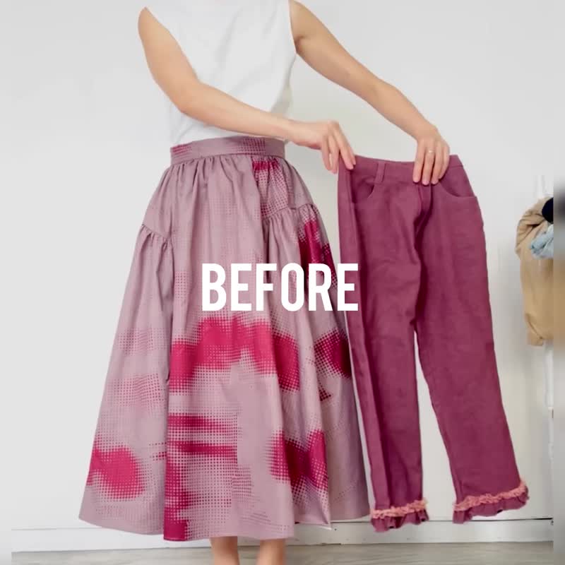 印花复古大衣【古着改制】永续是最奢华的精品 - 女装休闲/机能外套 - 其他材质 红色