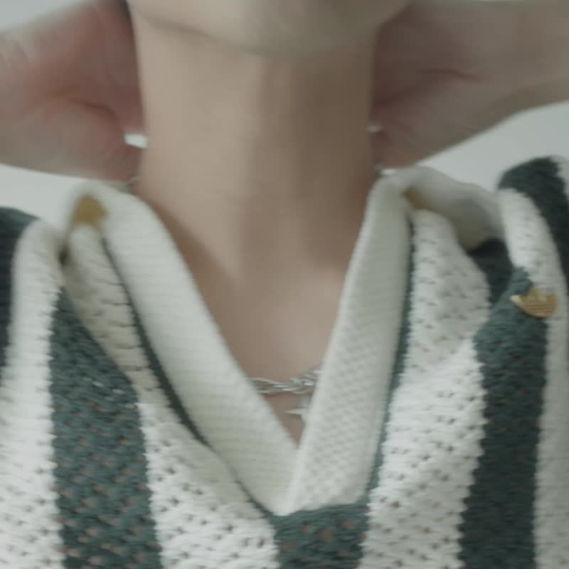 【礼物】Lonestar Necklace 多层绳链 星型吊坠项链 - 项链 - 不锈钢 银色