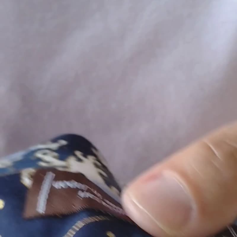 手工缝制 羽织 和服 鲤鱼攀瀑图案 复古 男士 中性 女士 日式和风 - 中性连帽卫衣/T 恤 - 棉．麻 蓝色