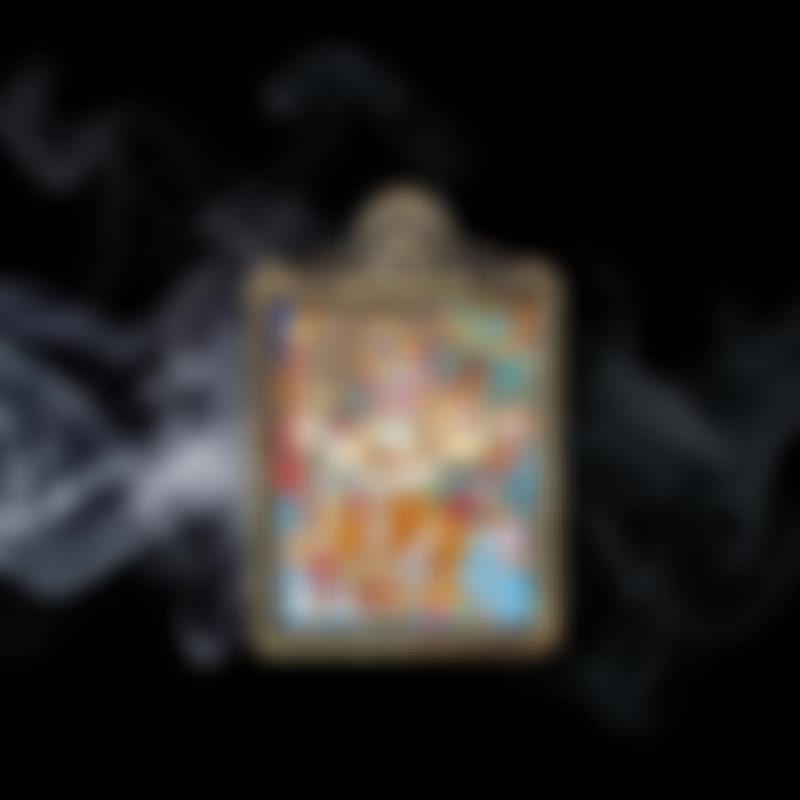 白财神高卡唐卡 - 吊饰 - 其他金属 多色