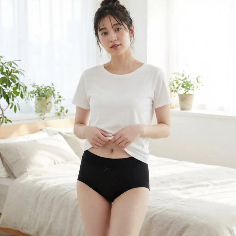 【日制】米糠嫘萦 x 棉质 穿着即保养内裤 适合秋冬干燥对策，滋润保湿内着 - 女士内衣裤 - 环保材料 咖啡色