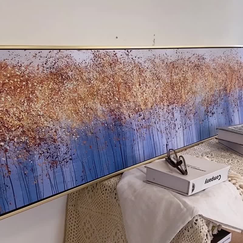 金风玉露 - 金奢柳叶挂画/自然风景/居家布置/居家摆饰/入厝礼 - 海报/装饰画/版画 - 其他材质 多色