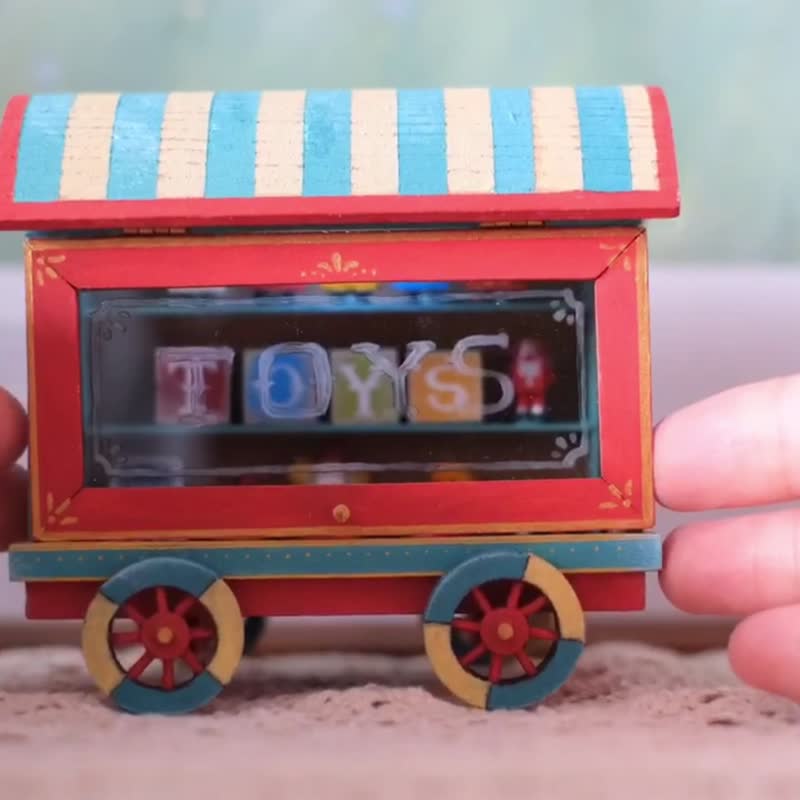 【棉花星球】复古玩具车 - 玩偶/公仔 - 木头 多色