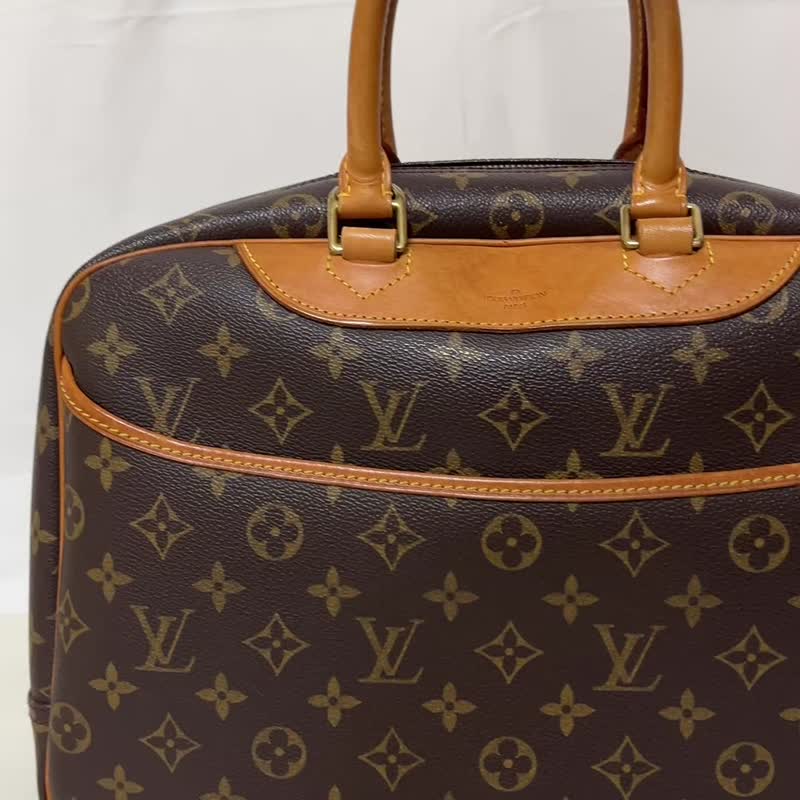 正品路易威登 Deauville 字母手提包 Boston M47270 PVC 皮革 二手 - 手提包/手提袋 - 其他材质 