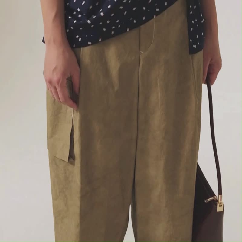 漫点散步抽象阔摆上衣 - 女装上衣 - 其他材质 黄色