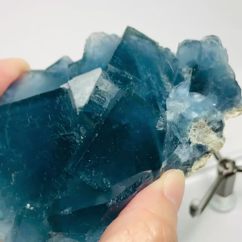 已结缘-瑶岗仙蓝萤石 - 摆饰 - 半宝石 蓝色