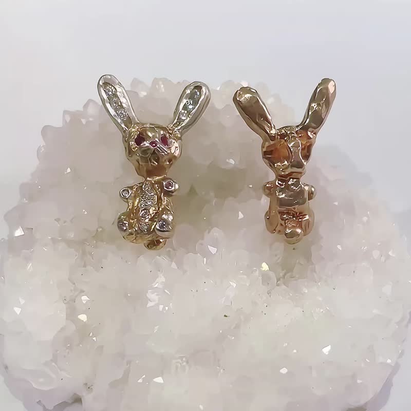 925纯银双面生肖锁骨链- Bunny兔 - 锁骨链 - 纯银 
