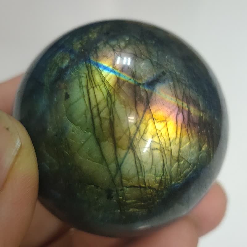 拉长石球L3(Labradorite)(光谱石 Spectrolite ) 矿石/水晶/灵修 - 摆饰 - 半宝石 