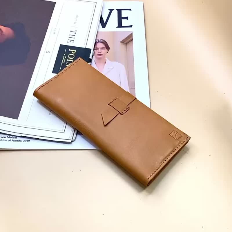 真皮简约折叠长夹-六色 皮夹/钱包 可定制烫金/压印 - 皮夹/钱包 - 真皮 