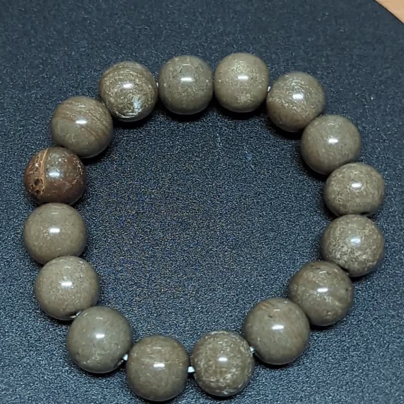 【运好气】 龙宫舍利手链 稳重 稳定 避邪化煞 力量 保护 平衡 - 手链/手环 - 石头 卡其色