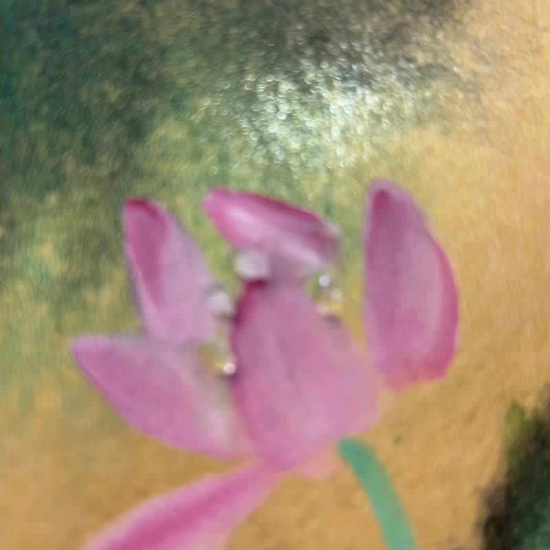 开悟 莲花 现代彩墨 水晶能量排列画 x 林菲满书画家-入厝祝福礼 - 画框/相框 - 水晶 咖啡色