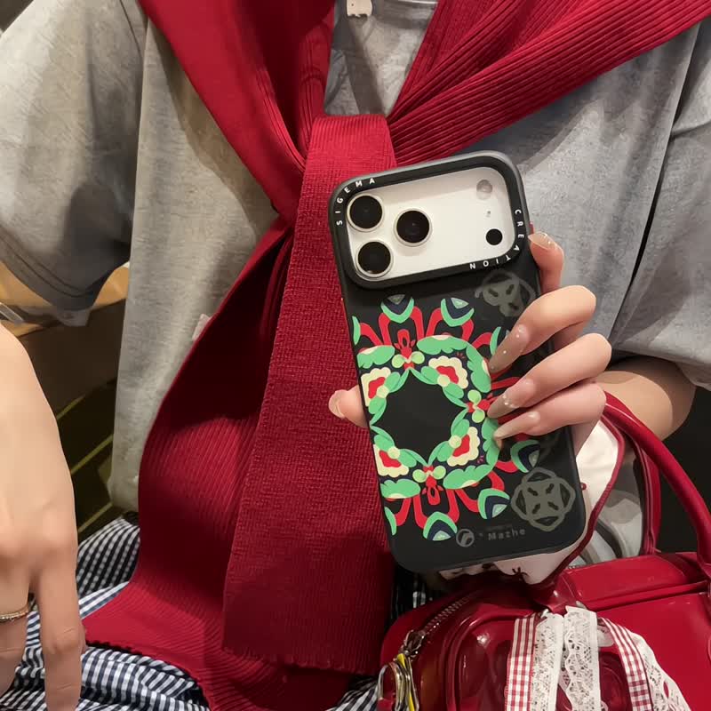 【隐藏式磁吸】Mazhe铝合金按键全磨砂防摔防刮iPhone17p-17pm - 手机壳/手机套 - 塑料 多色