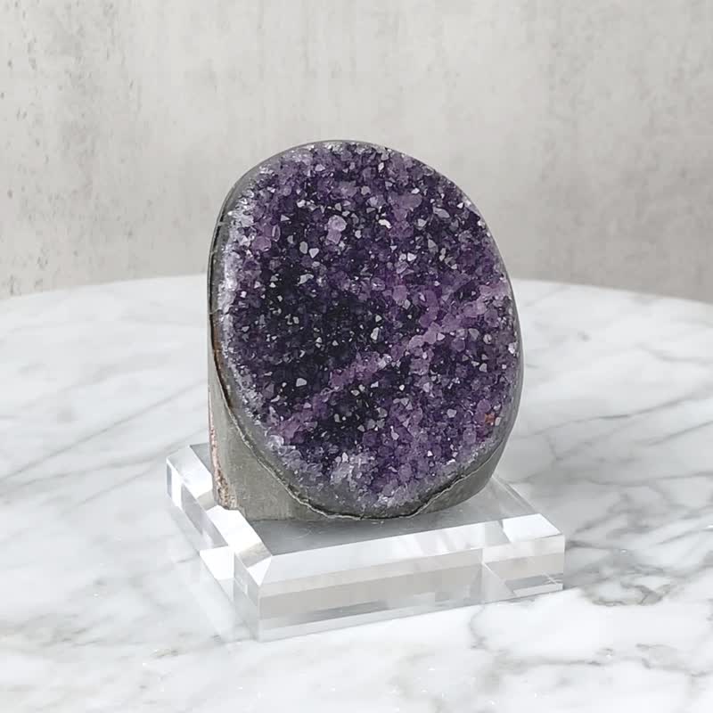 紫晶镇 // 开运招财 智慧创意 镇宅化煞 紫水晶 // 赠底座 - 摆饰 - 水晶 紫色