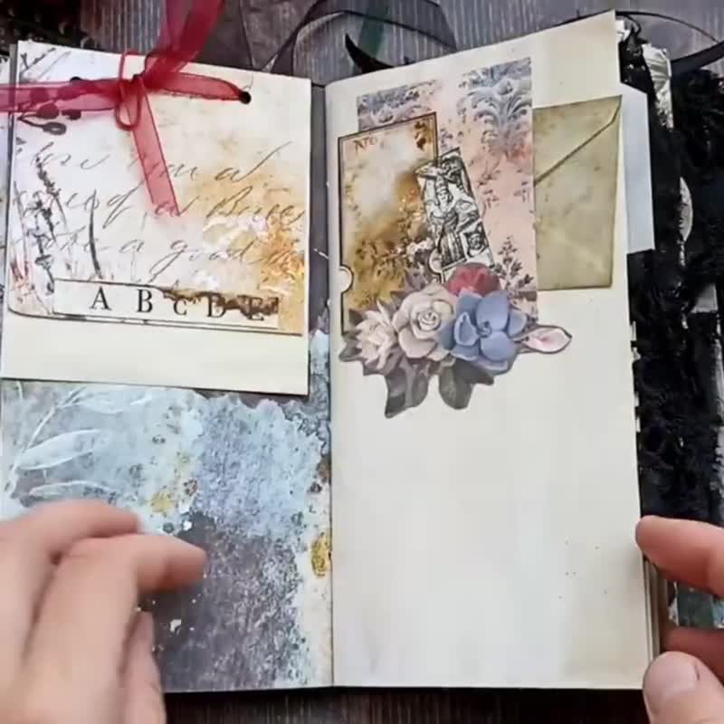 魔女垃圾日记 魔幻梦想日记已完成 魔女花月厚实 - 笔记本/手帐 - 纸 黑色