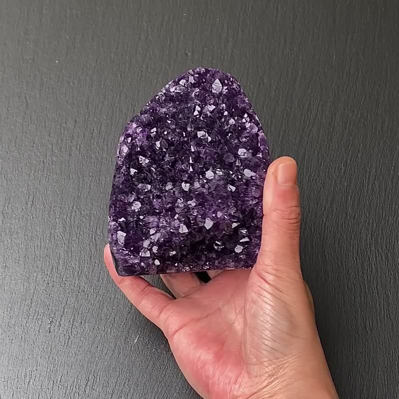 招财开运 -天然原矿顶级帝王紫晶腰带紫晶花镇 紫水晶 快速出货 - 摆饰 - 水晶 紫色