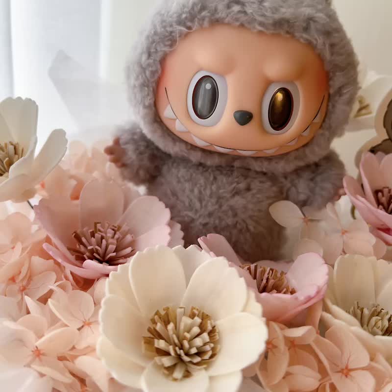 梦境庄园 小香风永生花束 - 干燥花/捧花 - 植物．花 粉红色