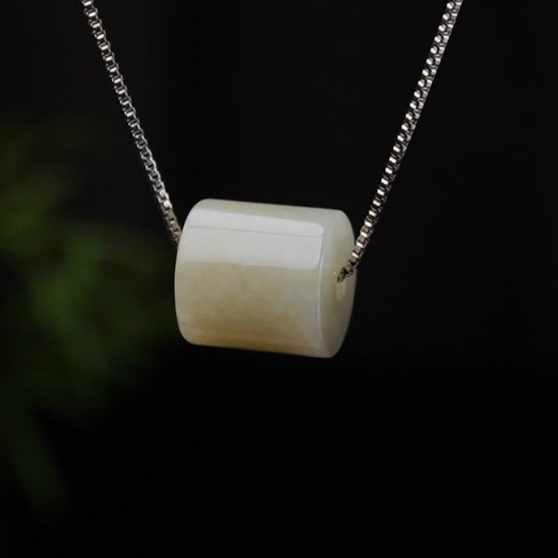 【万事亨通】黄翡翡翠路路通项链 | 天然缅甸玉翡翠A货 | 送礼 - 项链 - 玉石 黄色