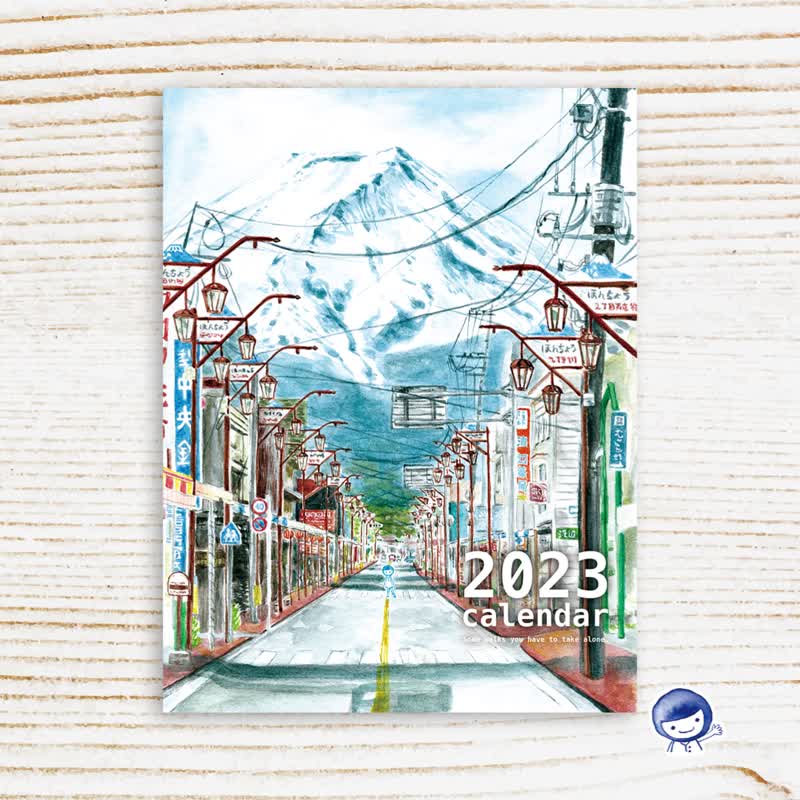 订购完毕 - 2023年多多A5桌历 - 富士山 - 年历/台历 - 纸 蓝色