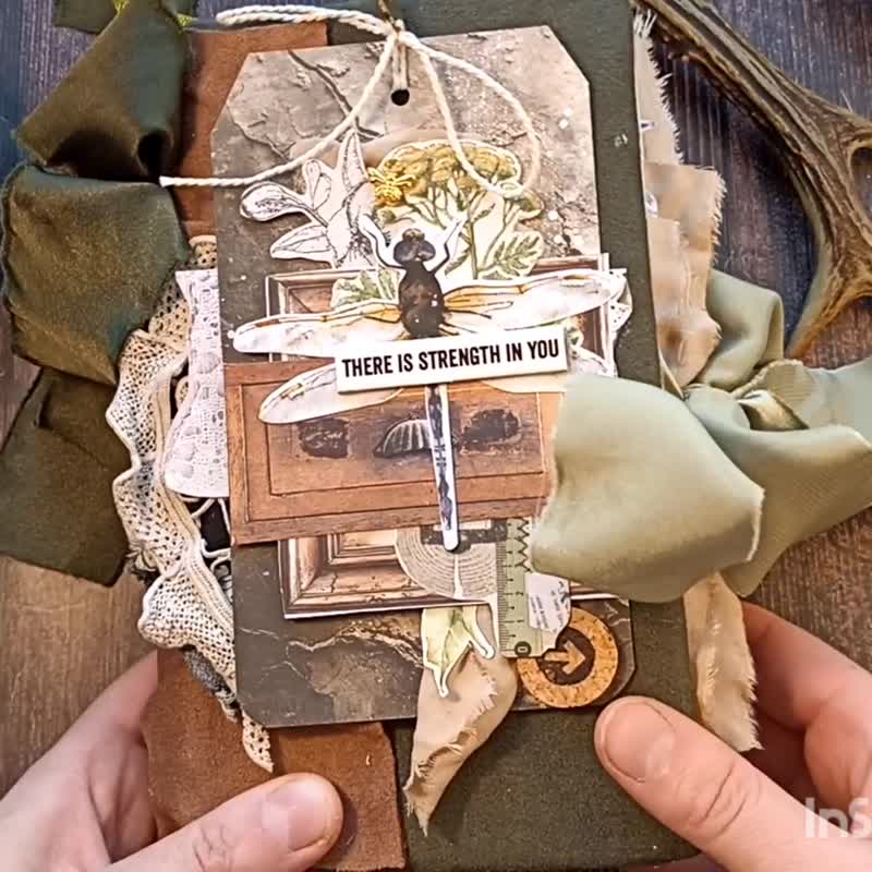 森林植物杂志 林地蜻蜓笔记本 手工制作贩售 - 笔记本/手帐 - 纸 绿色