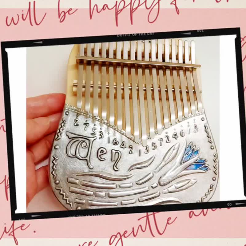 【不需用火与敲打的金工】埃及莲花拇指琴 1人成团 - 金工/饰品 - 其他材质 