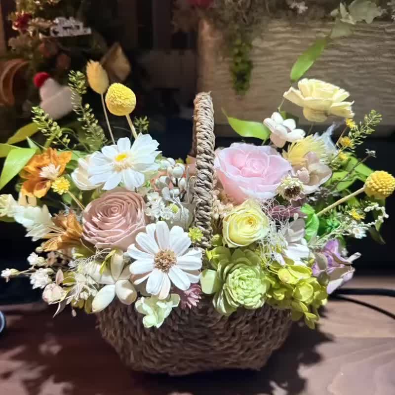 老师谢谢您 永生花提蓝 - 干燥花/捧花 - 植物．花 