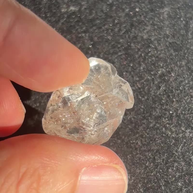 巴基斯坦 透闪亮 白泥骸骨水晶 水晶簇 高冰透 天然原石 摆件 - 摆饰 - 水晶 透明