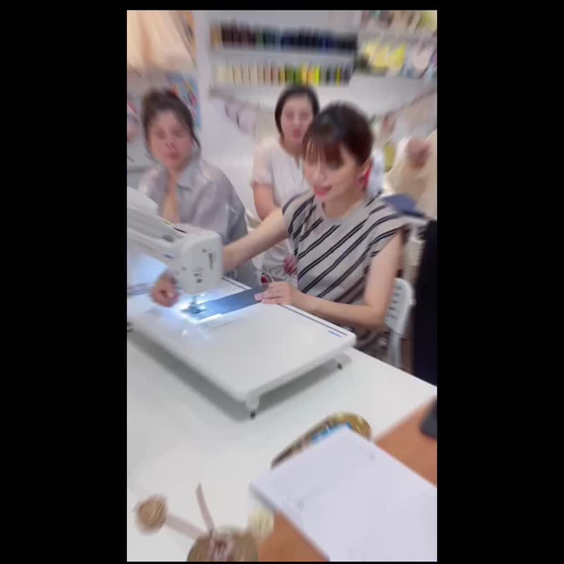 初学OK台北缝纫体验_双层/十字扭结发带含教学设备材料(现场选布 - 编织/羊毛毡/布艺 - 棉．麻 