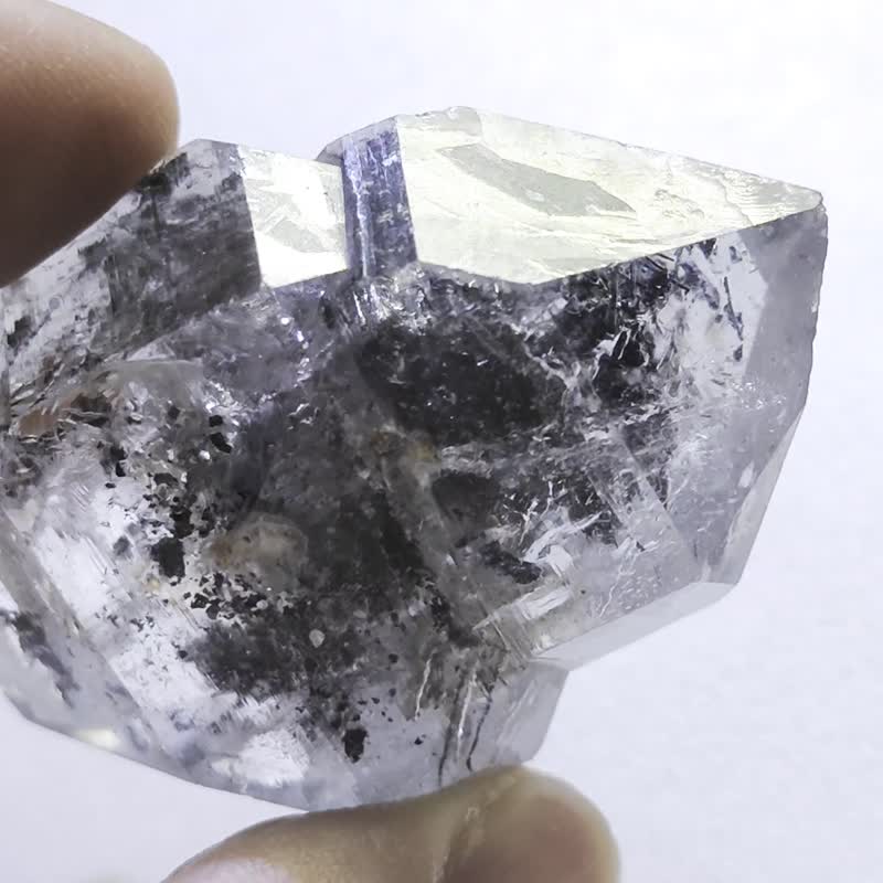 天然云贵收藏黑糖精闪灵钻|带发丝|冥想净化石|Herkimer - 摆饰 - 水晶 