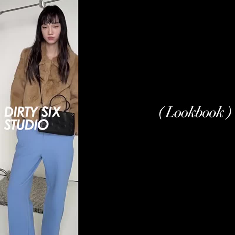 西野紅 Natasha 千禧波點 牛皮小方包 肩背斜背手機包 - 侧背包/斜挎包 - 真皮 红色