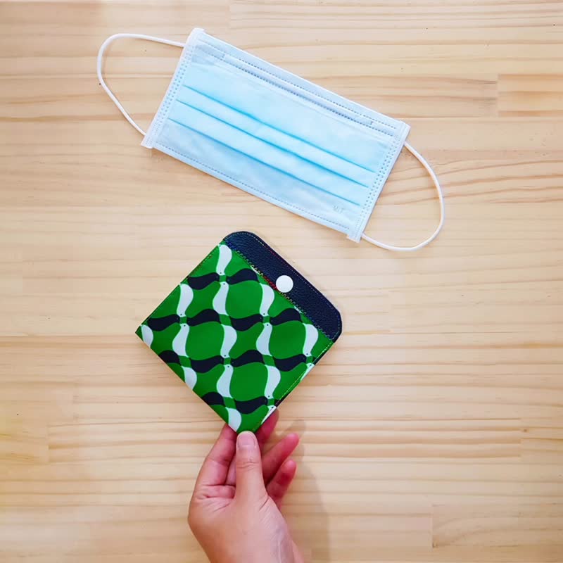 内外防水/隔层口罩套-幸福青鸟-青草绿Waterproof Mask Folder - 口罩 - 防水材质 多色