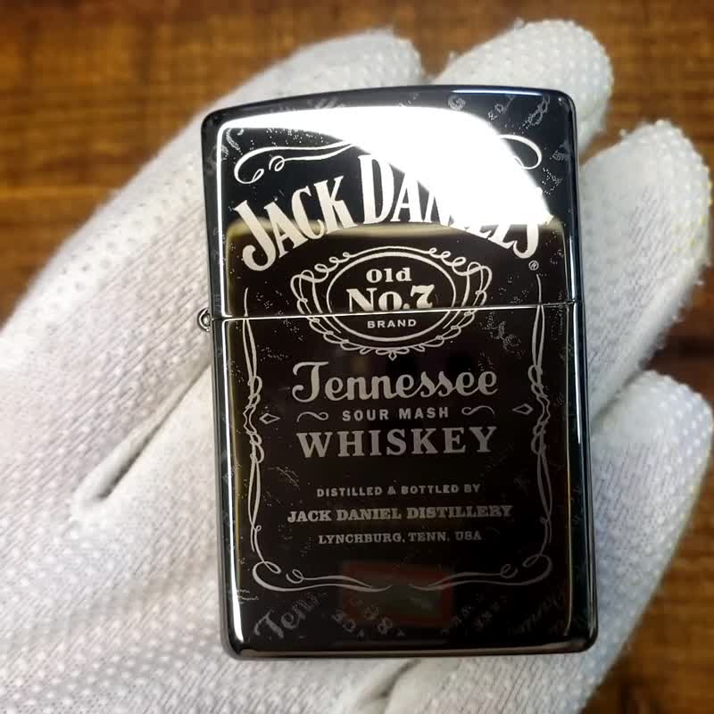 【ZIPPO官方旗舰店】杰克丹尼联名款-经典传承防风打火机 49320 - 其他 - 铜/黄铜 