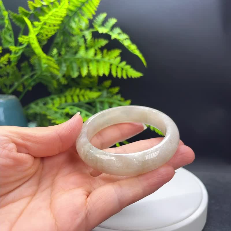 日月同辉手镯 54MM 蓝光星光猫眼 月光石共生太阳石手环 凝聚积极 - 手链/手环 - 水晶 