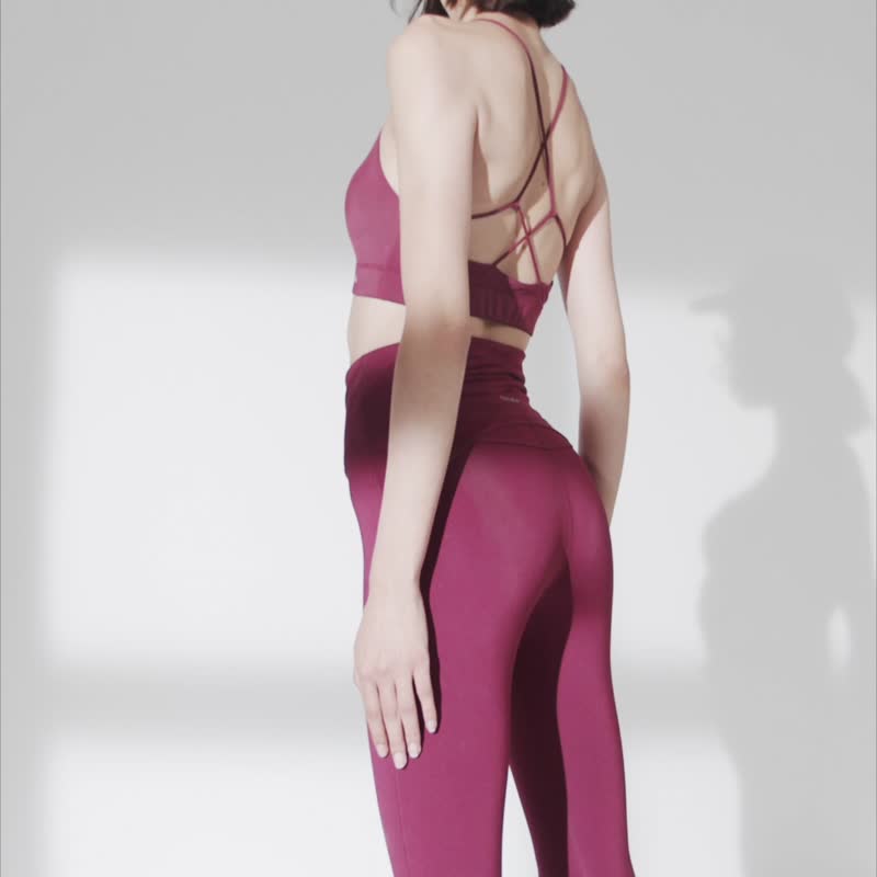 Lucky High Waist Leggings II - 女装运动裤 - 其他材质 红色