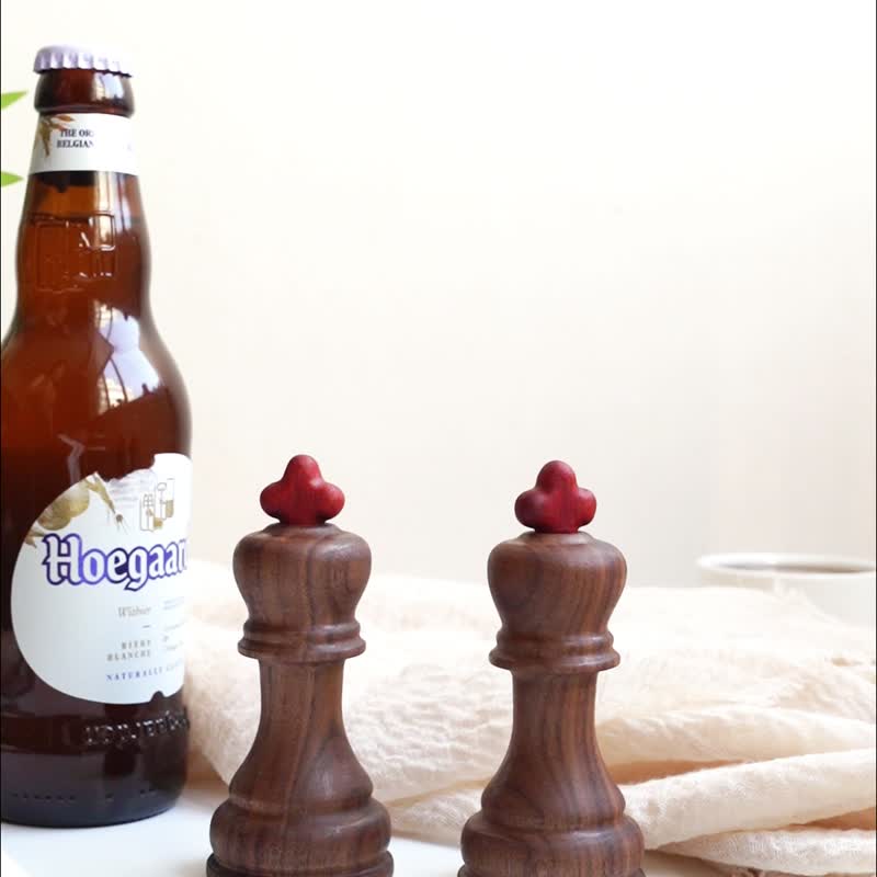 国际象棋开瓶器 个性创意实木启瓶器摆件礼物 啤酒瓶起子 - 开瓶器/开罐器 - 木头 