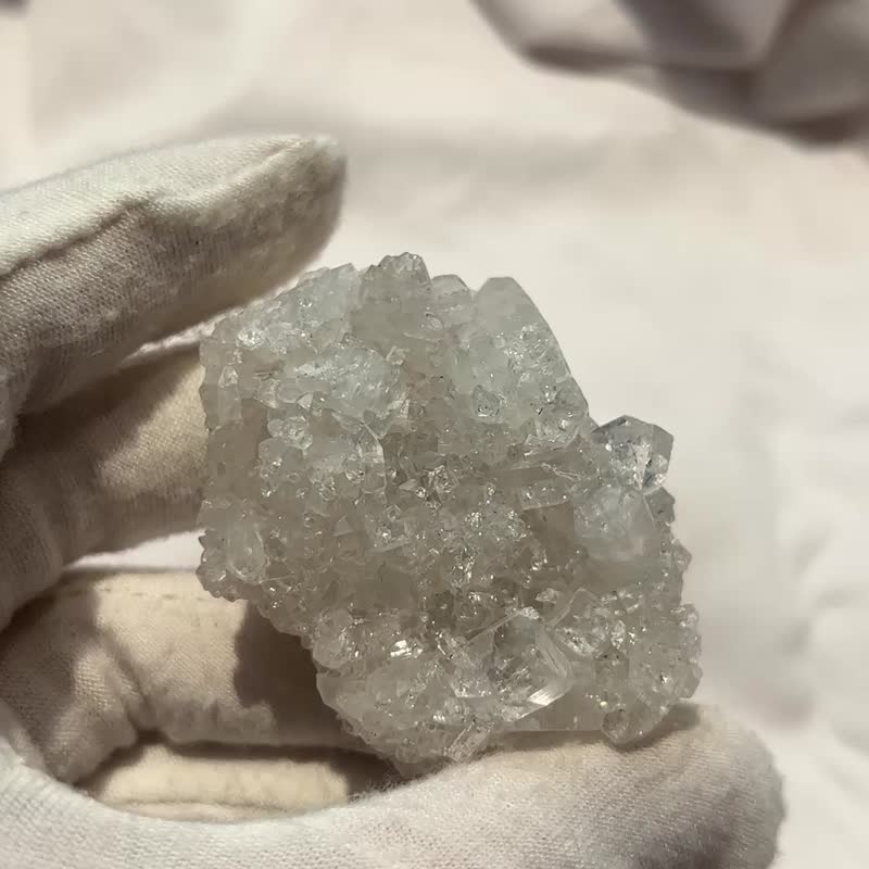 钻石鱼眼石 水晶矿标 水晶簇 天然水晶 摆设 水晶原矿 原石 cryst - 摆饰 - 水晶 透明