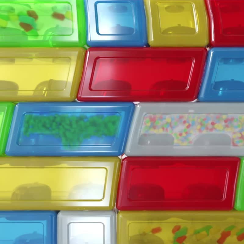 英国【Jelly Blox】果冻多感积木-2合1叠叠乐 ( 30颗 ) - 玩具/玩偶 - 其他材质 多色